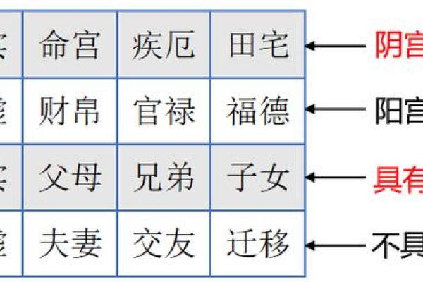 紫微斗数的宫位系统及其解读