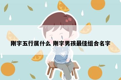 刚字五行属什么 刚字男孩最佳组合名字