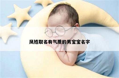 凤姓取名有气质的男宝宝名字