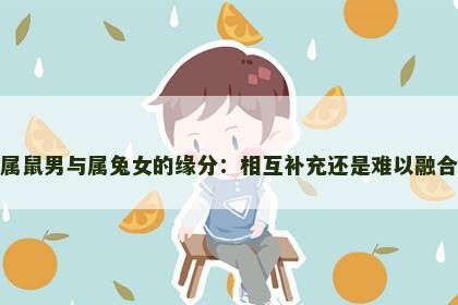 属鼠男与属兔女的缘分：相互补充还是难以融合