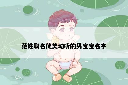 范姓取名优美动听的男宝宝名字