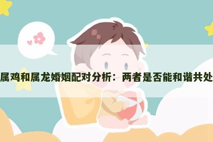 属鸡和属龙婚姻配对分析：两者是否能和谐共处