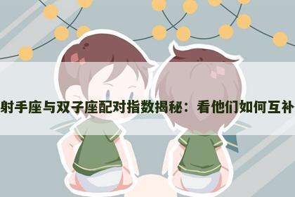 射手座与双子座配对指数揭秘：看他们如何互补