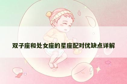 双子座和处女座的星座配对优缺点详解