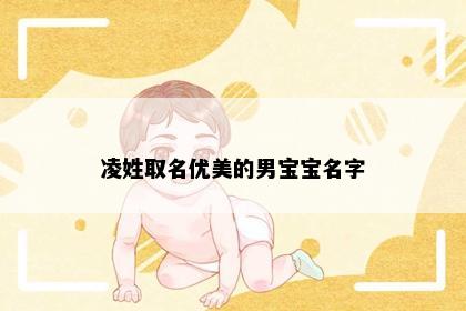 凌姓取名优美的男宝宝名字